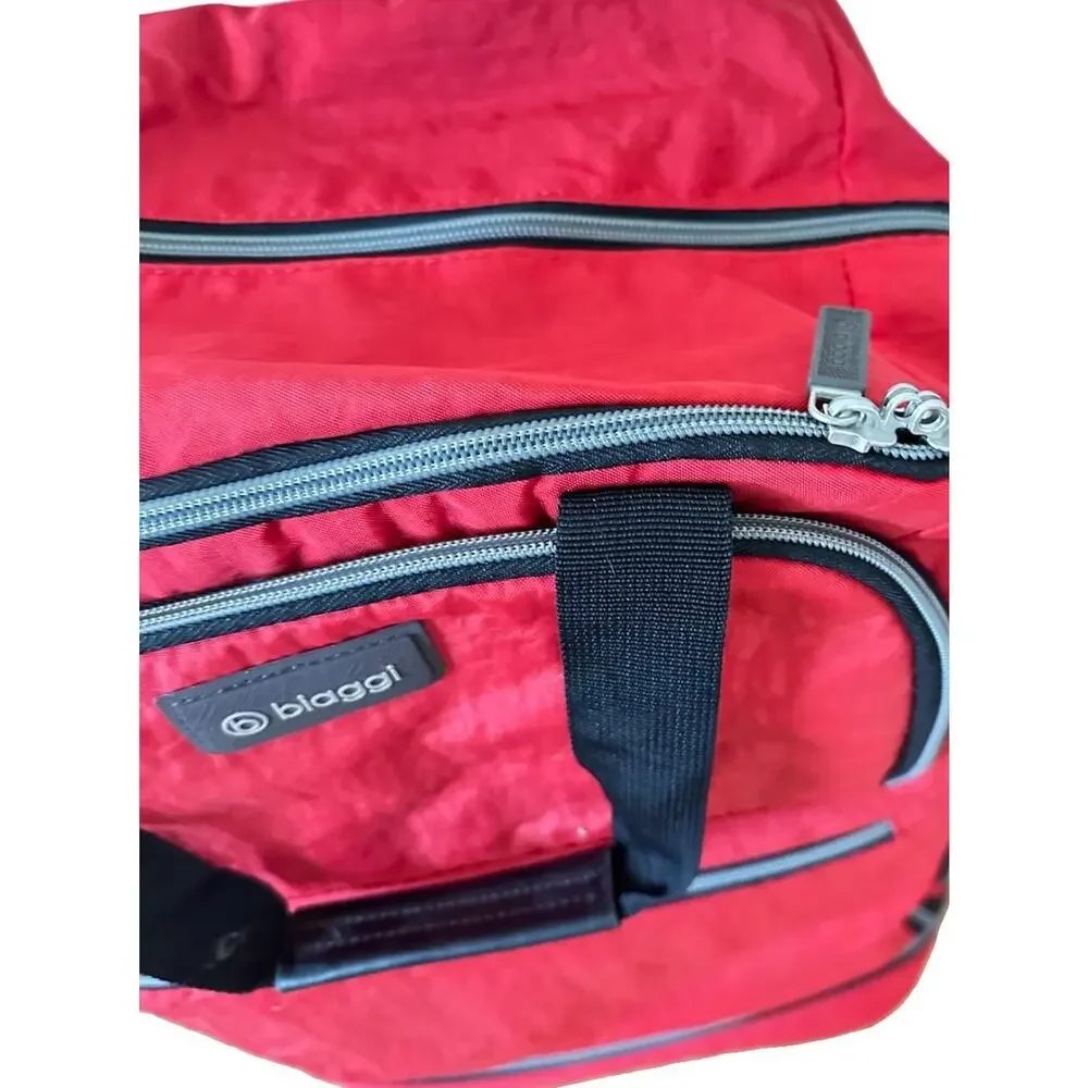 Biaggi ZipSak 27” Foldable Spinner Duffle Luggage Red 631127 Rolling Suitcase